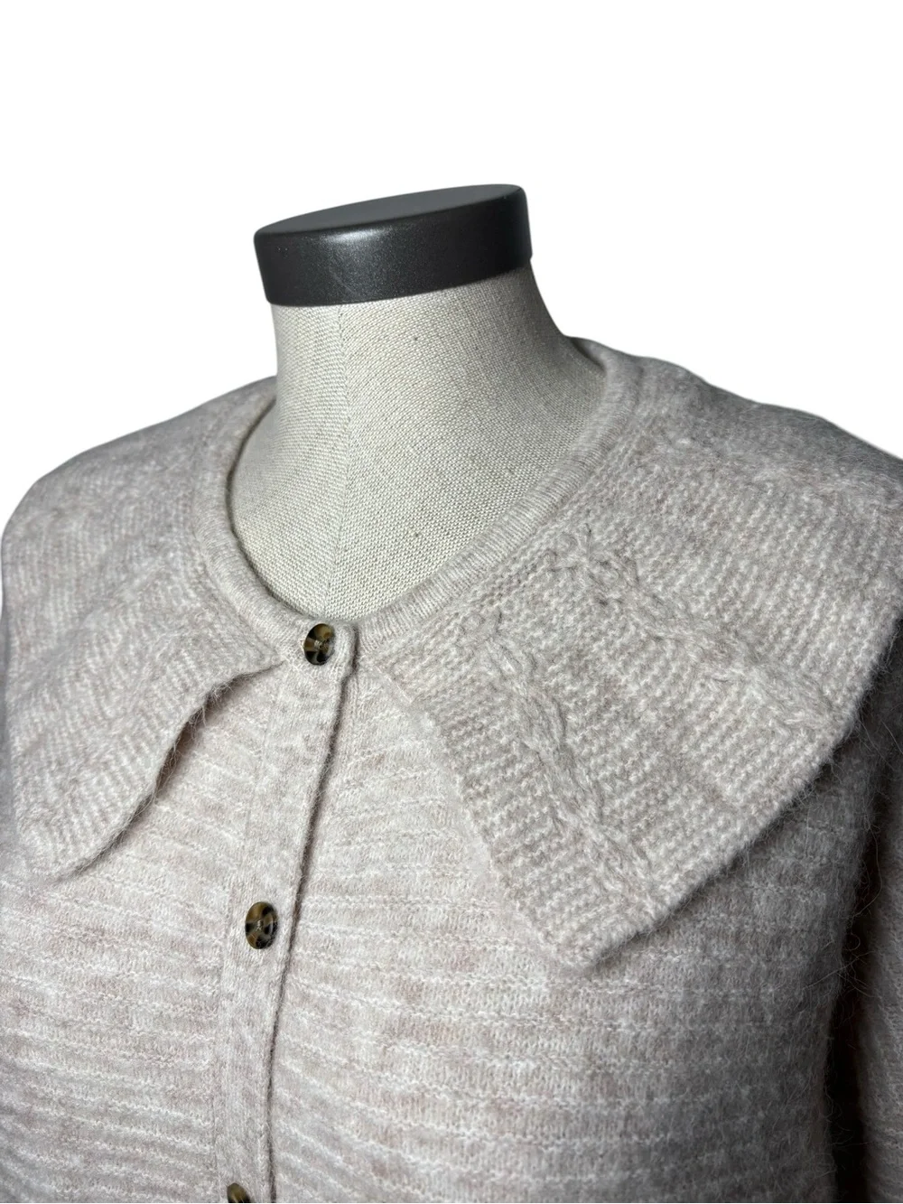 MADEWELL Alpaca Wool Peter Pan Collar Cardigan – Size Small Cottagecore